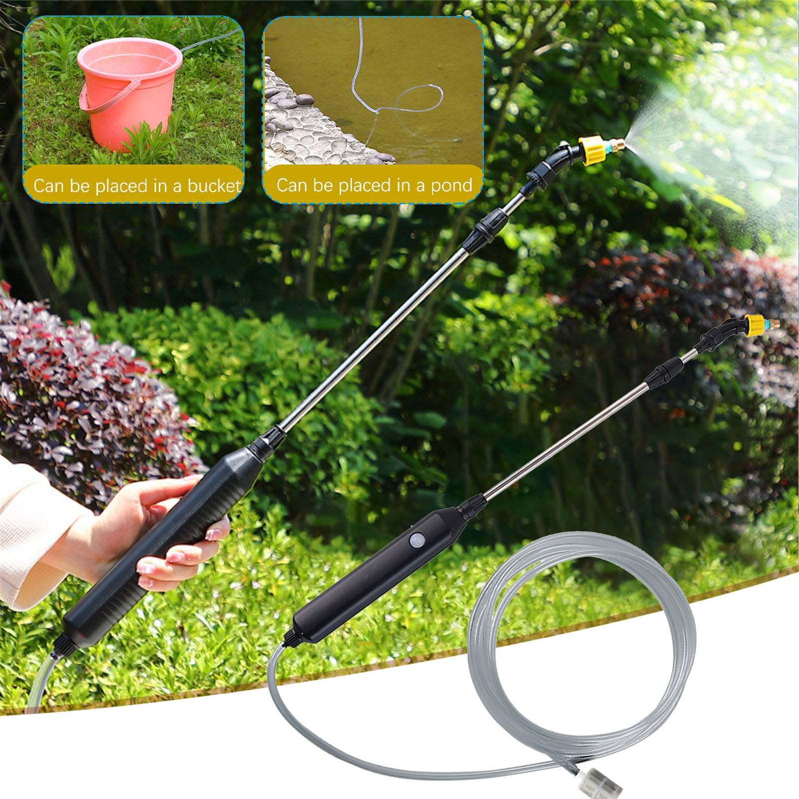 COM1950s Watering Can for Indoor Plants,Watering Can Indoor Plants,Electric Watering Can Watering Flowers Electric Spray Implement Gardening Spray Implement and Dosing Household Spray
