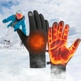 thumbnail image 1 of COM1950s Winter Touchscreen Gloves for Skiing and Bike Riding,Fleece Lined Thermal Gloves Men and Women,Windproof Waterproof Outdoor Sports Gloves with Anti-Slip Grip, 1 of 9