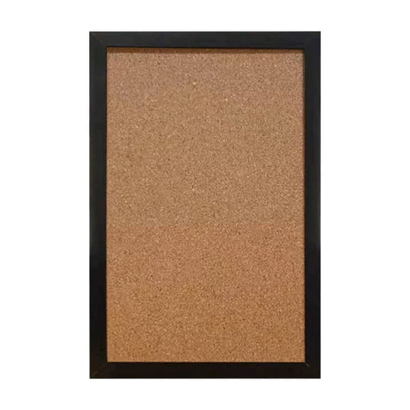 COM1950s Wood Cork Bulletin Board for Wall, 15.75X11.8 Inch Hanging Memo Board, Message Center with Rope for Home Office, Push Pin Board for Photos, Reminders