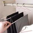 thumbnail image 1 of COM1950s Z Shaped Pants Hanger, Heavy Duty Iron Clothes Rack for Closet Space Saving, Storage Organizer, 5 Pack, Black, 1 of 7
