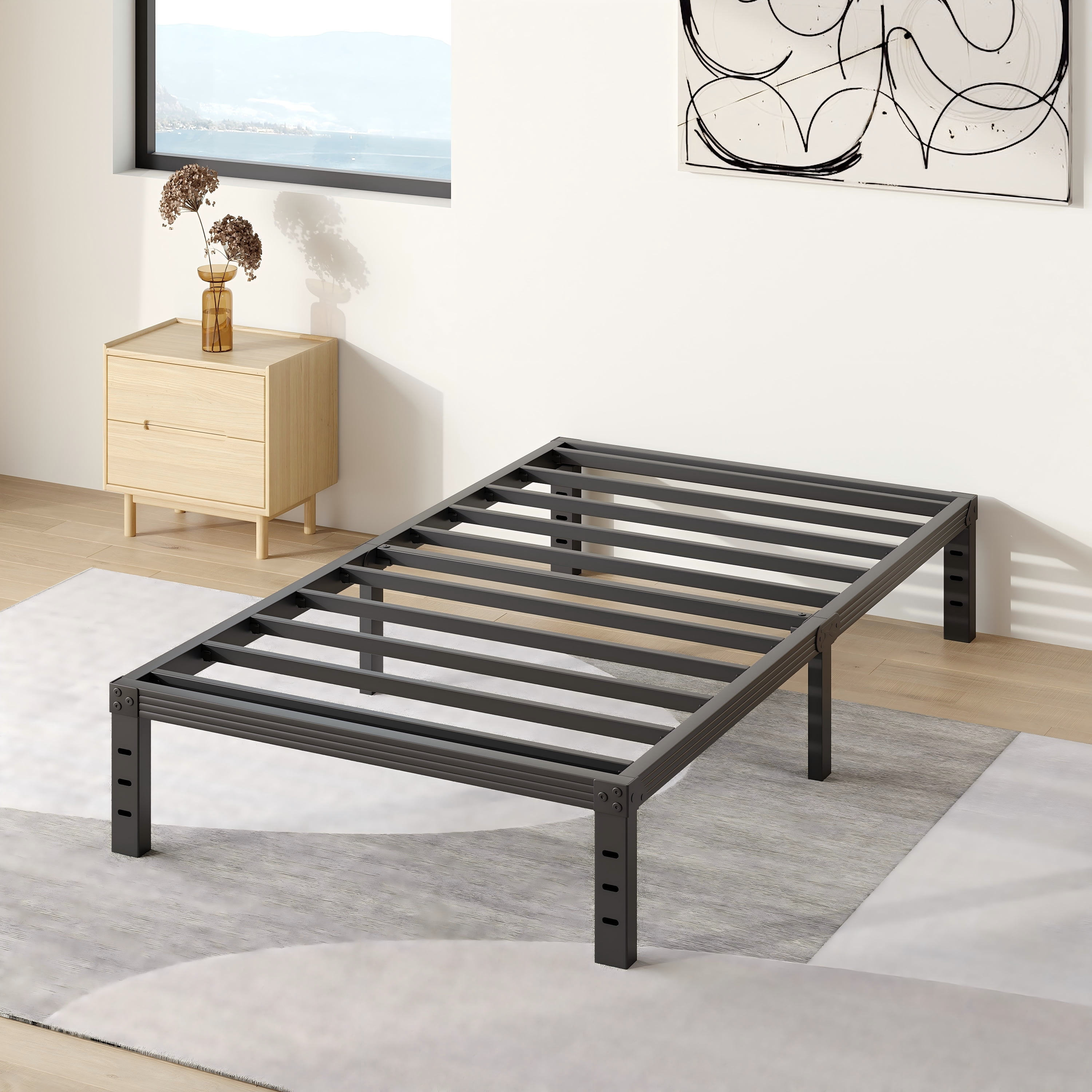 未開封！VERY PHAT SOUL 「BED TIME」 CIMBA COMASACH 12 inch Queen Bed Frame, Easy Assembly, Heavy Duty