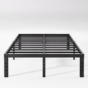 COMASACH 14" King Metal Platform Bed Frame, Heavy Duty Mattress Foundation, Easy Assembly, No Box Spring Needed