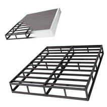 COMASACH 9 Inch Metal Box Spring, Heavy - Duty Mattress Foundation, Fabric Cover Included, Queen Size