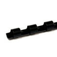 thumbnail image 1 of COMB0308-BK - 19 Ring Plastic Comb Binding Spines for 55 Sheet Capacity - 3/8 inch (10mm) x 11in - Black - 100/Bx, 1 of 1