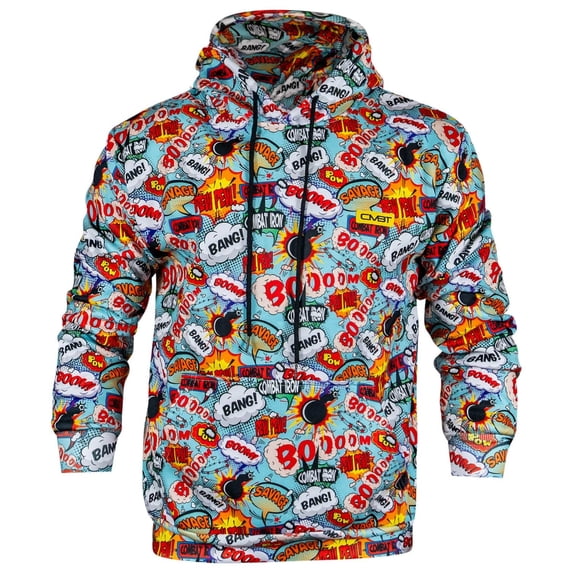 Combat Iron Apparel™ Heavyweight Fleece Lined Hoodie | Comic Book M / Comic Book