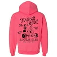 thumbnail image 1 of Combat Iron Apparel™ Thicc Boys Lifting Club Men's Fleece Lined Hoodie Xl / Pink, 1 of 2