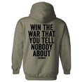 thumbnail image 1 of Combat Iron Apparel™ Win The War You Tell Nobody About Fleece Lined Hoodie S / Military Green, 1 of 1