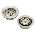 COMBO PACK 31/2 in. Post Style Kitchen Sink Strainer and Waste