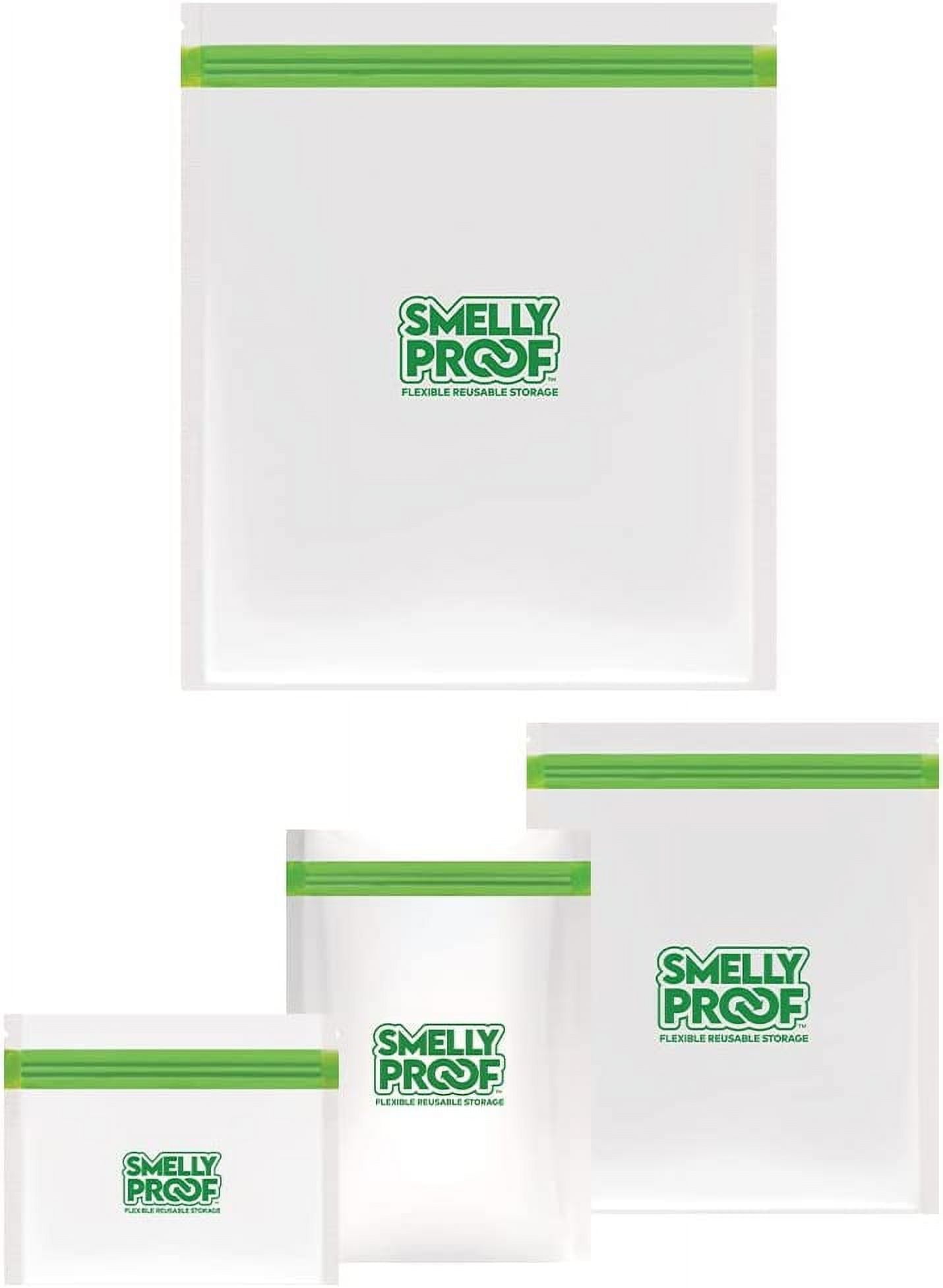 Smelly Proof Reusable Storage Bags - XL 10.5x12 Inch Gallon Bags, 3-mil Thick, 10-Pack (Made In USA)