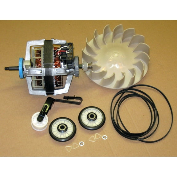 COMBO5 Dryer Motor 279827 Blower 694089 Belt Idler Rollers 4392065 for Whirlpool