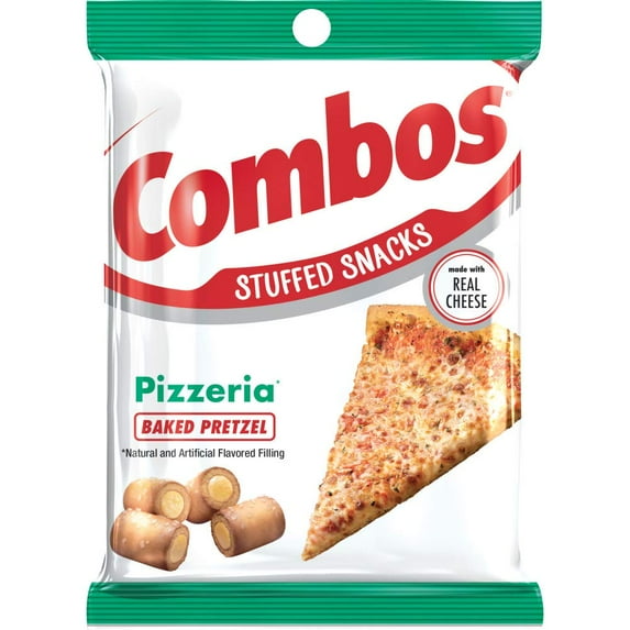 COMBOS Baked Snacks, Pizzeria Pretzel Baked Snacks, 6.3 oz. Bag (Pack of 3)