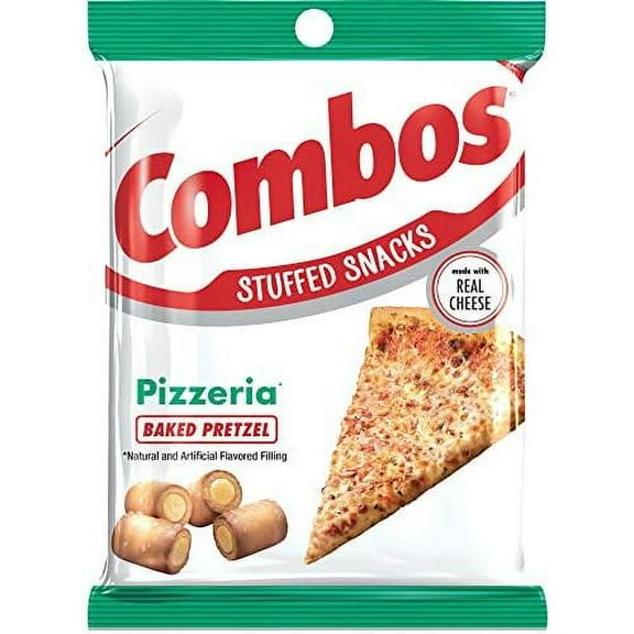 COMBOS Pizzeria Pretzel Baked Snacks 6.3 Ounce Bags (BOX of 12)