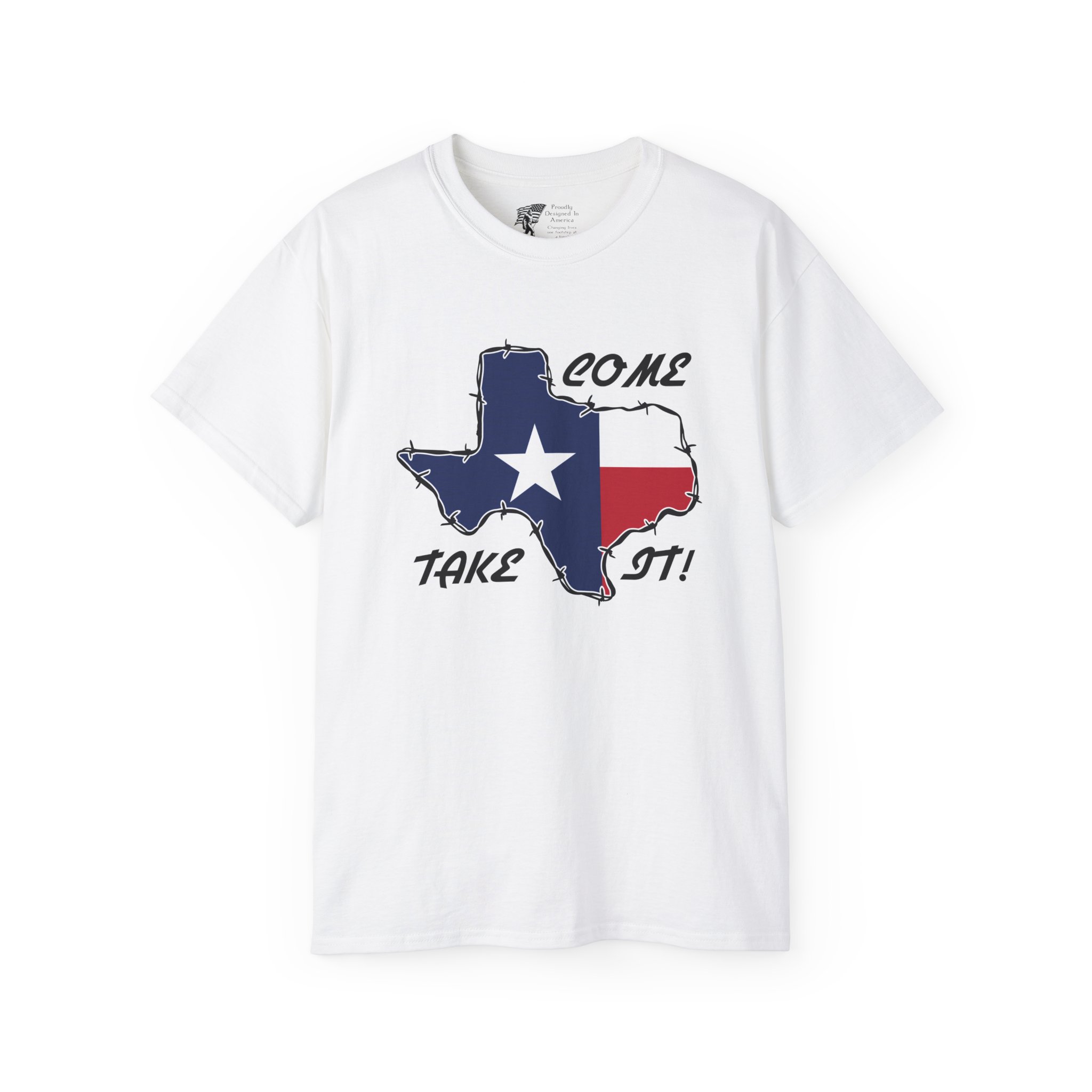 Come Get It Barbed Wire Texas Light Colors Ultra Cotton Tee Walmart Com