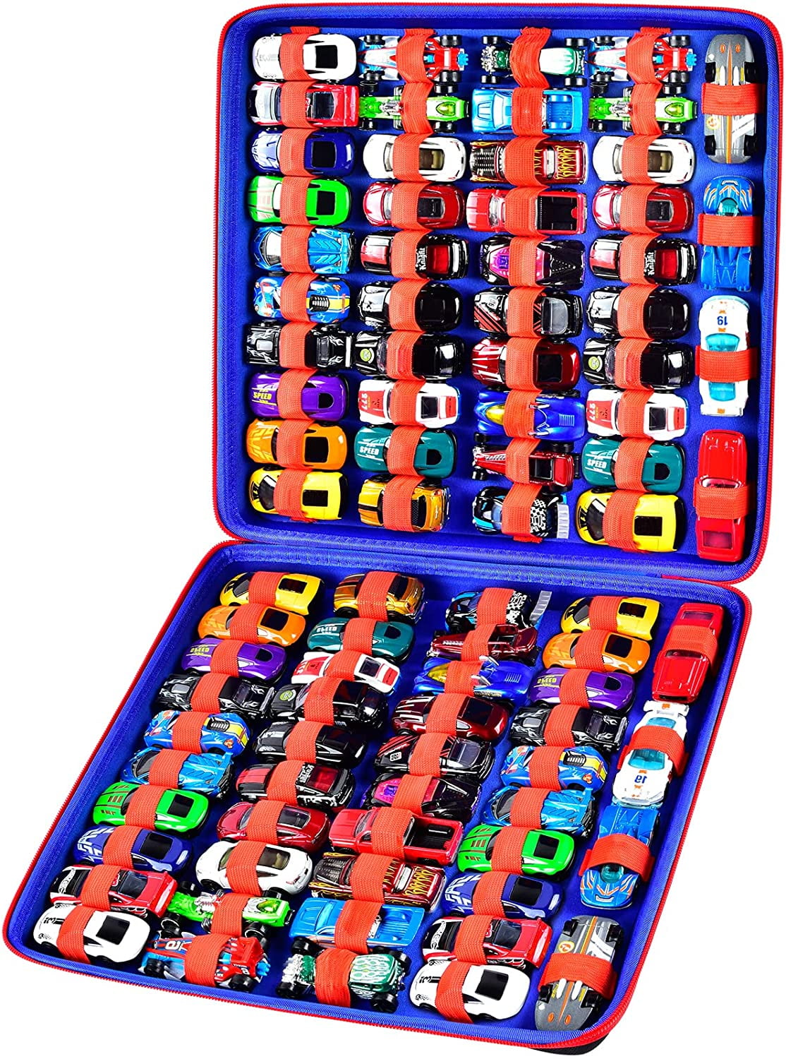 COMECASE 88 Toy Cars Storage Organizer Case for Matchbox Car (Black Box  Only)