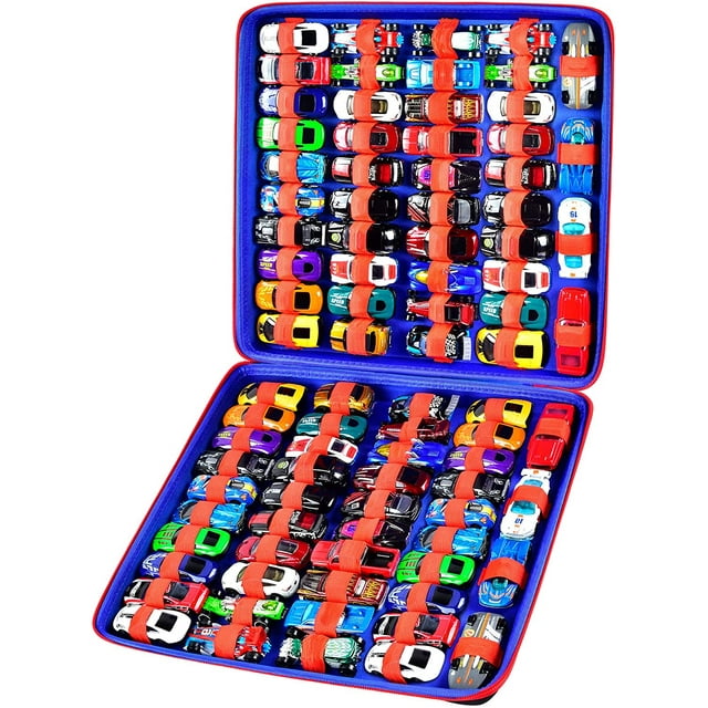 COMECASE Toy Cars Storage Case, 88 Slots for Matchbox/Hot Wheels (Black