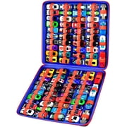 COMECASE 88 Toy Cars Storage Organizer Case for Matchbox Car Black Box Only