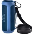 thumbnail image 1 of Silicone Case Compatible with JBL FLIP 6 Waterproof Portable Bluetooth Speaker with Shoulder Strap and Carabiner - Blue, 1 of 7