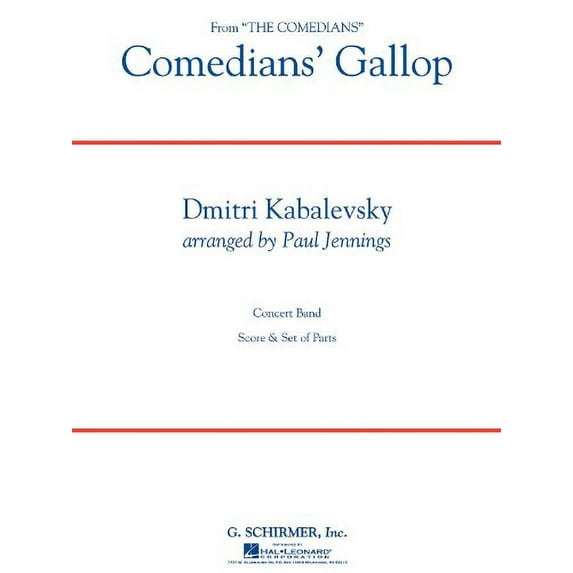 COMEDIANS' GALLOP - GRADE 3 CONCERT BAND SC/PTS