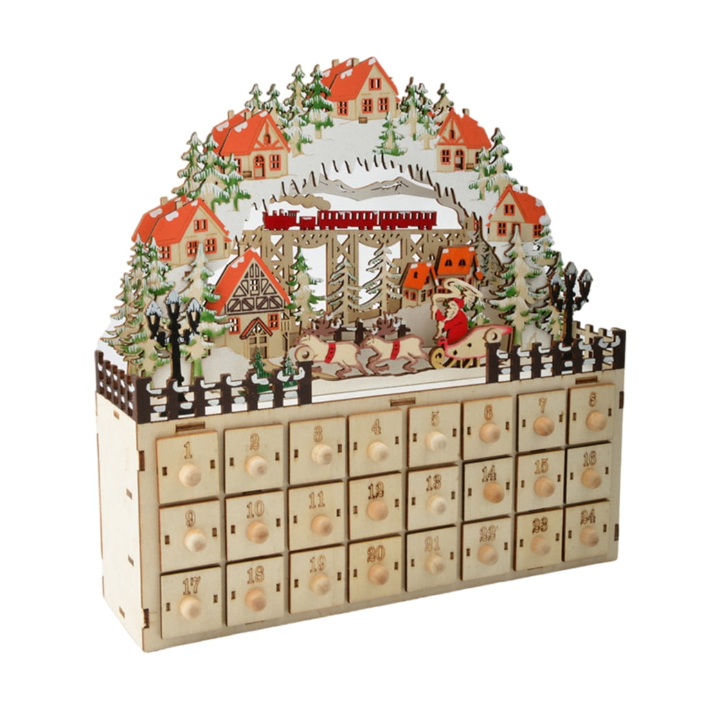 COMEET Advent Calendar Christmas Countdowns Wood Advents Calendar Wood COMEET Advent Calendar Christmas Countdowns Wood Advents Calendar Wood