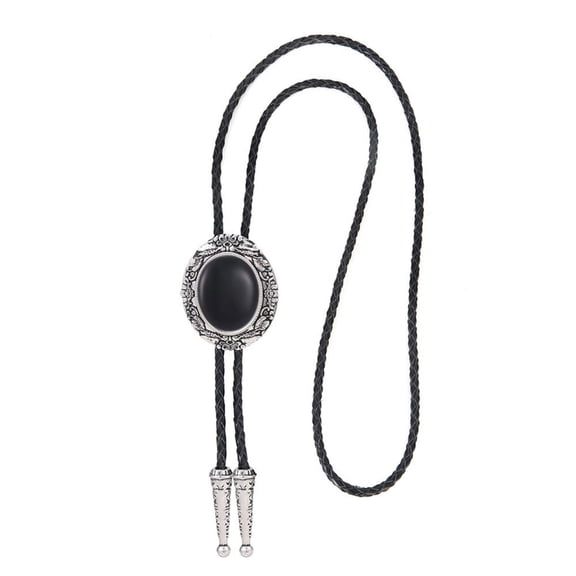 COMEET Bolo Tie, Tie Leather Necktie Western Fashion Men Ties Business Men Necktie for Men's Rodeos Neckwear