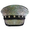 thumbnail image 1 of COMEET Captain Hat, Bridal Hat with Crystals Captain Hat Hat for Bachelorette Party Wedding for Club Stage, 1 of 10