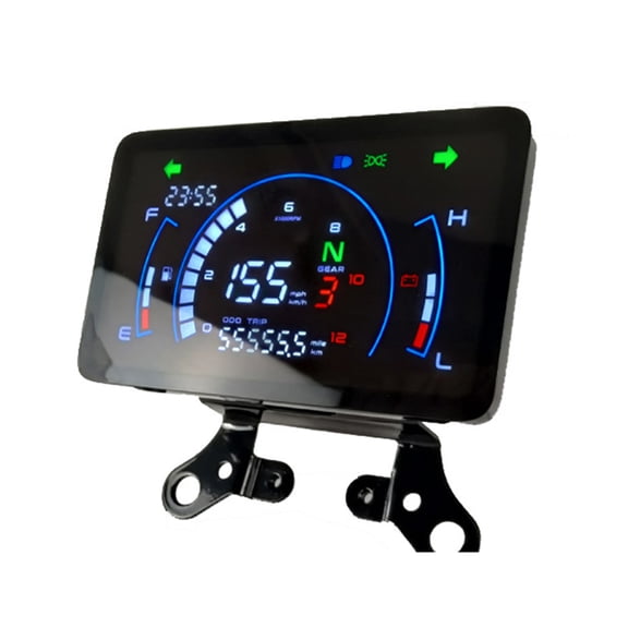 COMEET Digital Speedometer,Multifunctional LED Tachometer Digital Motorbike Dashboard with Speedometer Gauge Accurate Readings Suitable for 150