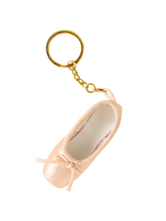 Fashion Keychain,Fabric Ballets Shoes Keychain Pointe Shoes Keyrings Handmade Pointe Shoe Charm Bag Penddant for Dance Lovers