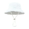 thumbnail image 1 of COMEET Fisherman Hat, Outdoor Bucket Hat with Adjustable Chin Rope Frayed Design Bucket Hat Sunproof Fisherman Hat for Adult, 1 of 20