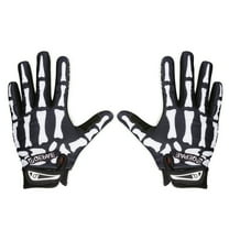 COMEET Gloves, Adult Skiing Gloves with Claw Skeleton Pattern Halloween Windproof Gloves for Teens Snowboarding Outdoor Sports Gloves