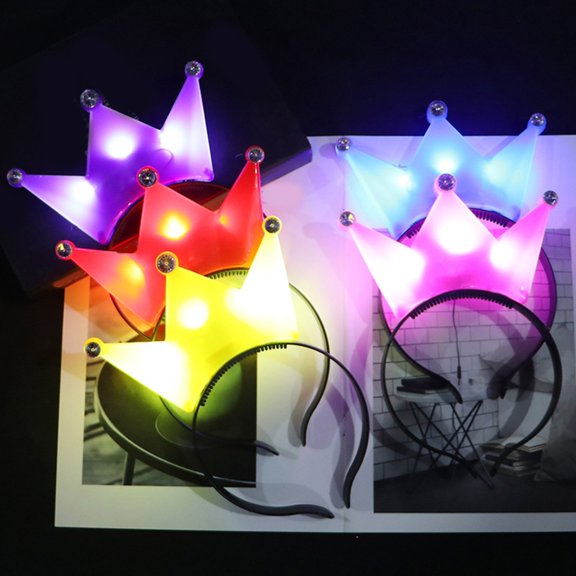 COMEET Glowing Hairband, Fluorescent Multiple Shape Headband for Women Christmas Hair Hoop Carnivals Concerts Party Hairband for Woman