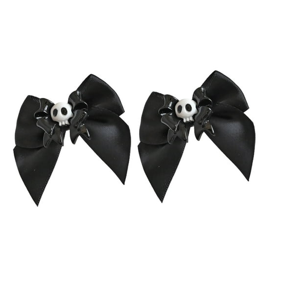 COMEET Hairpin, Bows Halloween Hair Clips Skull Head Hairpins Costume Hair Clips Girls Hairpin for Women Hair Accessories