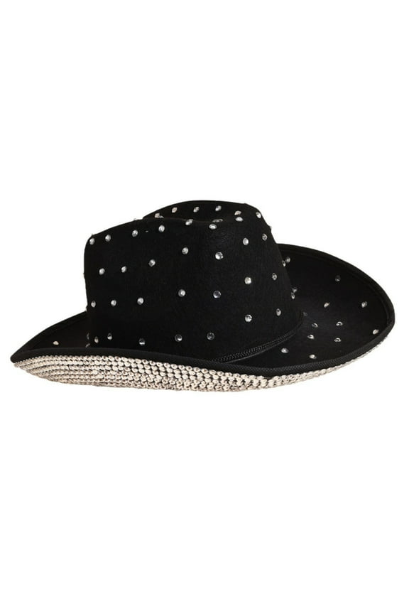 Hat Wear, Vacation Panama Hat Panama Hat Crystal Brim Hat Rhinestones Hand Beading Crystal for Carnivals Music Festival