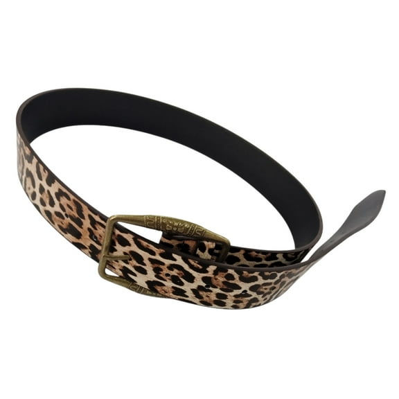 COMEET Leopard Print Belt, Fashion Leopards Print Belt Adjustable Trendy Unisex Waist Belt for Women and Men Accessory