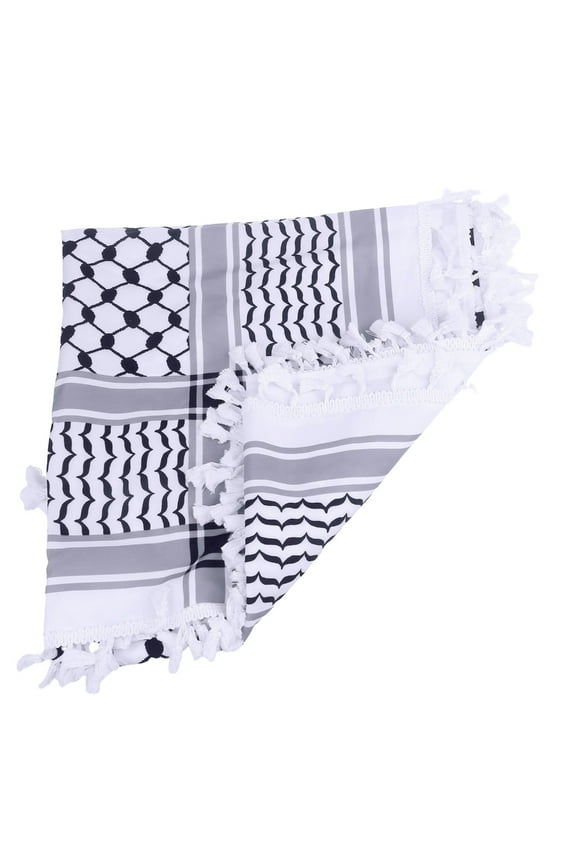 Men Shemagh, Shemagh Head Neck Scarf Men Women Shawl Kafiya Wrap Shemagh Scarf Hunting Hiking Scarves with Tassels Windproof