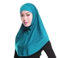 thumbnail image 1 of COMEET Muslim Hijab, Women 2 Pieces Hijab Scarf Solid Color Cotton Headscarf Neck Under Scarf for Head Wear Accessor, 1 of 20