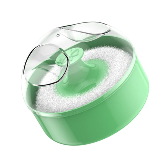COMEET Puff Boxes, Baby Body Cosmetic Powder Puff and Container Case Infant Kid Powder Puff Empty Loose Powder Box Large Powder Puff
