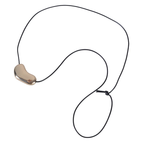 COMEET Rope Necklace,Adjustable Leather Rope Necklace with Swirls Pendant Supplies for Trendy Men and Women Versatile Fashion Accessory