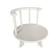 thumbnail image 1 of Infant Photoshoots Wooden Stool Sofa Photo Props White Small Photography Chair for Baby Posing Assistant, 1 of 8