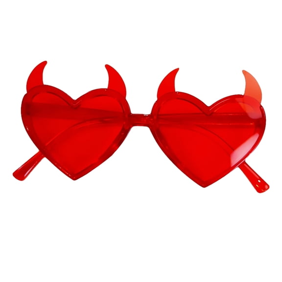 COMEET Sunglasses, Devil Horn Heart for Teens Girls Party Frame Lens Funny Trendy Fashion Carnivals Decorations