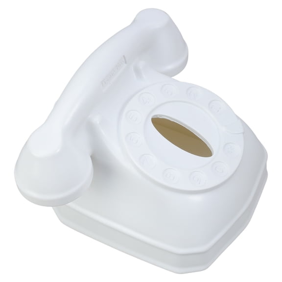 COMEET Tissue Boxes,Telephone Shape Tissue Box Stylish Telephone Design Tissue Box Paper Dispenser for Functional Home Setting