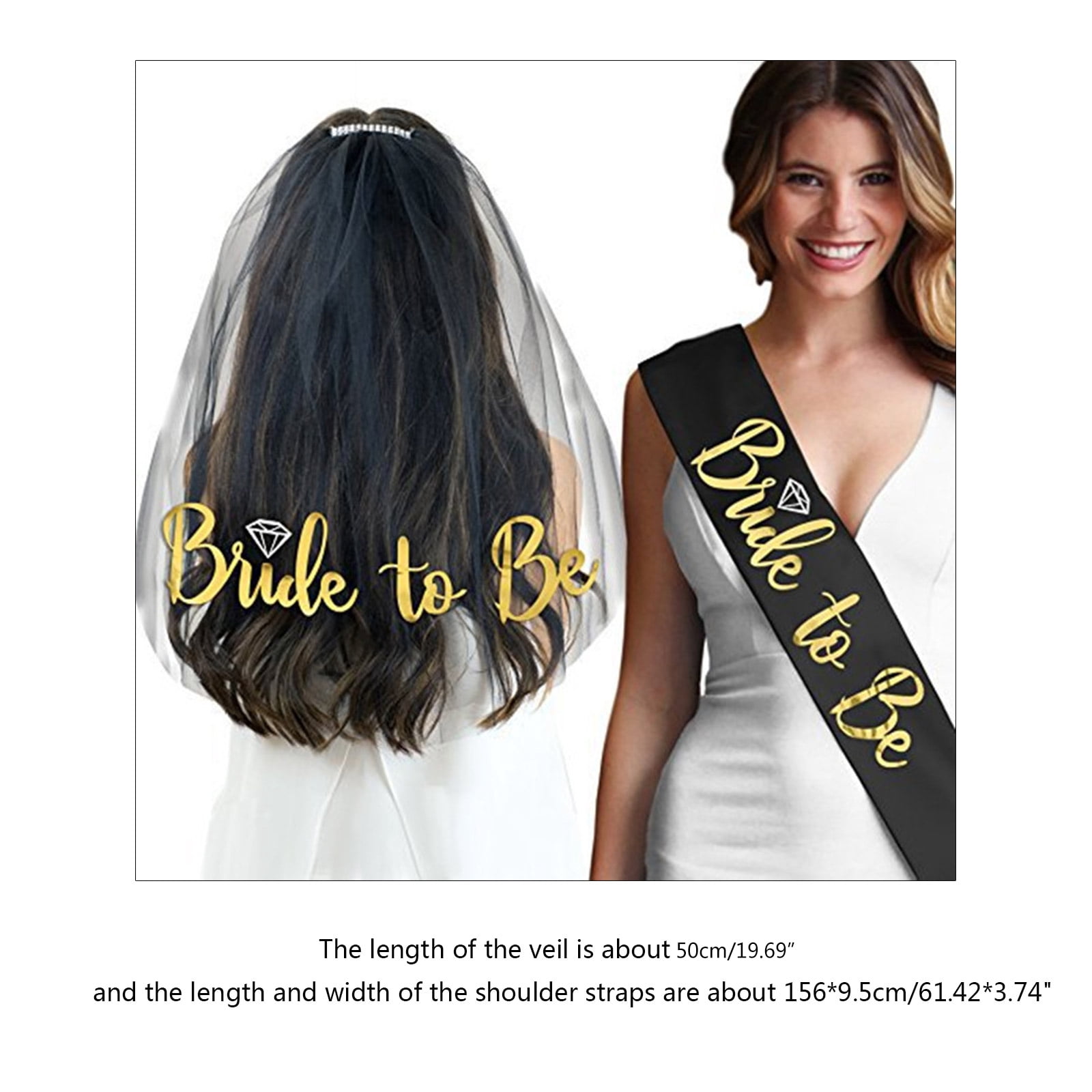 COMEET Wedding Veils, Hen Party Bride To Be Rose Gold Veil Accessory — free download