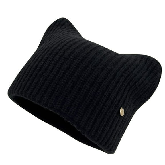 COMEET Winter Hat, Cats Ears Casual Winter Hat Soft Knitted Hat Fashionable Warm Funny Hat for Women and Teens