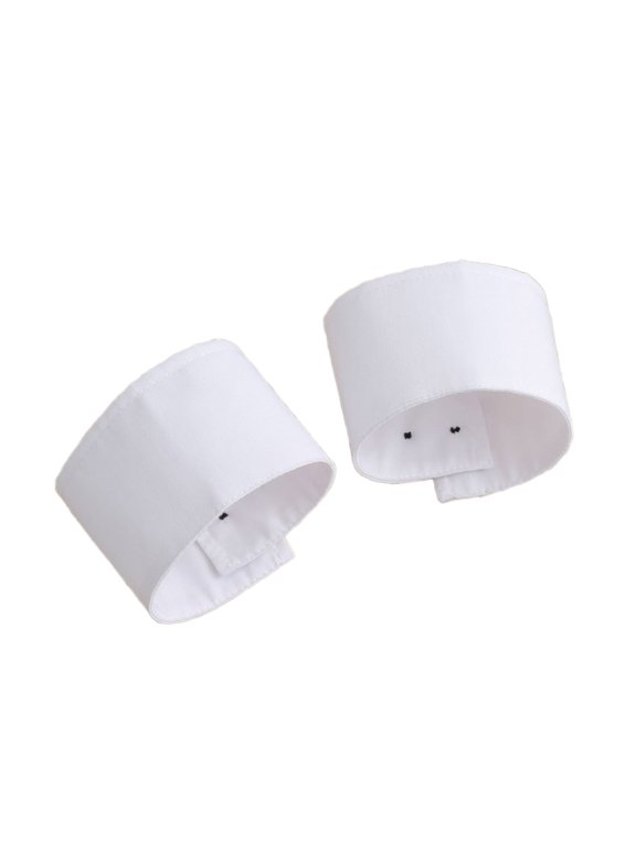 Wrist Cuffs, Women Wrist Cuffs Detachable Simple Cuffs Winter Autumn Shirts Sweater Sweatshirt Elegant Black Buttons