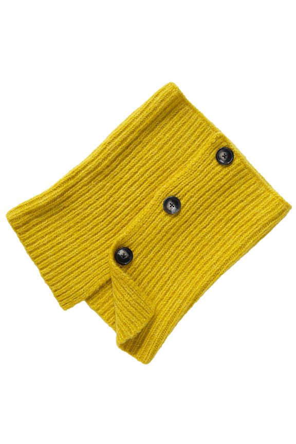 neck scarf, Warm Knitted Yarn Scarf with Button Closure Fashion Neck Gaiter Outdoor Neck Scarf Wrap Accessory for Winter Warmth