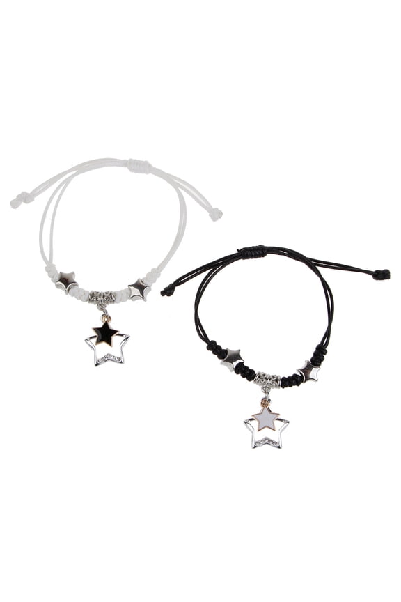 wrist chain,2Pcs Couple Bracelets Set Trendy Matching Bangle Fashionable Wrist Chain Jewelry for Him and Her