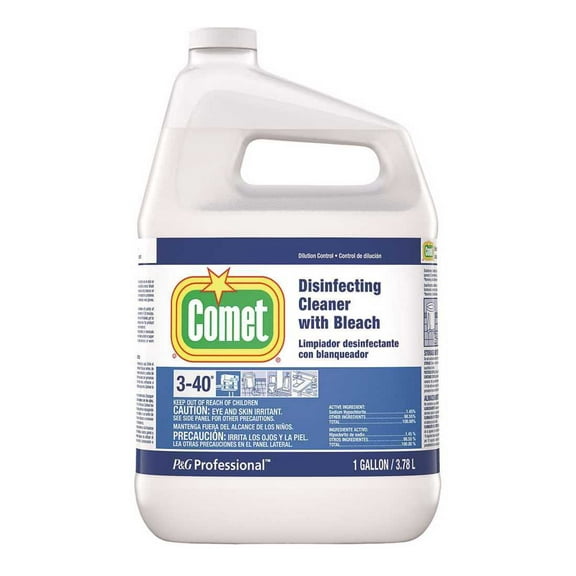 COMET 003700030250 1 Gal. Closed Loop Liquid Disinfecting Cleaner with Bleach with Spray Bottle