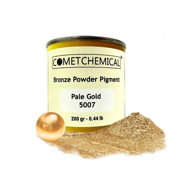 COMETCHEMICAL Metallic Pigment for Solvent, Epoxy Resin, Pale Gold, 0.44lb