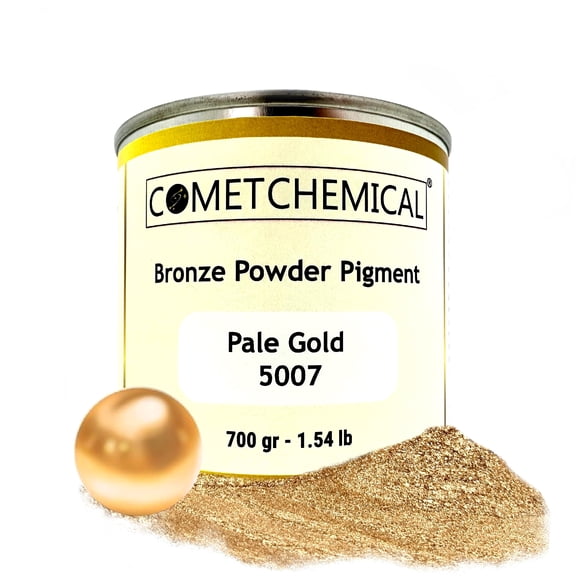 COMETCHEMICAL Metallic Pigment for Solvent, Epoxy Resin, Pale Gold, 1.54lb