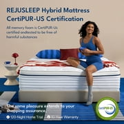 COMFBOX 12 Inch Queen Hybrid Mattress - Medium Firm - Cooling Gel Memory Foam & Innerspring - Pressure Relief - 365-Night Trial & Forever Warranty