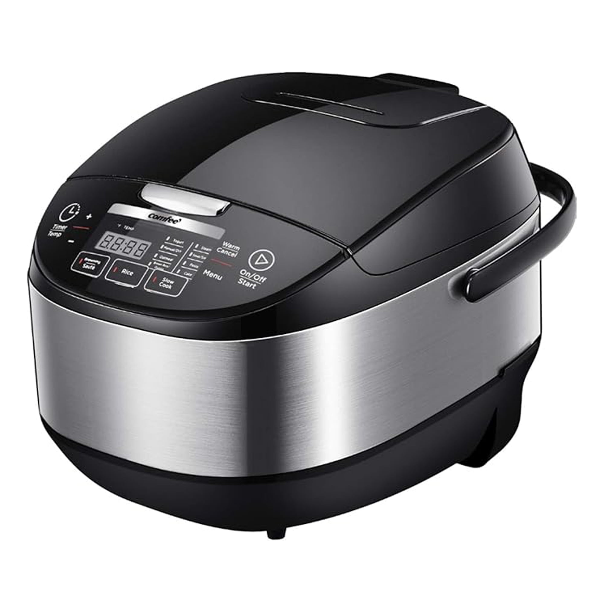COMFEE 5.2Qt Asian Style Programmable All in 1 Multi Cooker Rice Cooker Slow Cooker Steamer Saute Yogurt Maker Stewpot with 24 Hours Delay